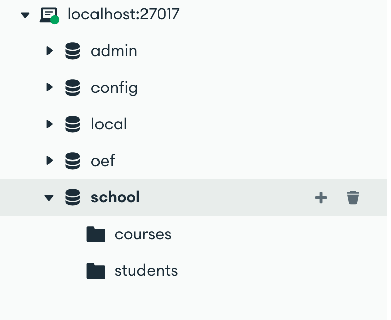 Databases vernieuwen in MongoDB Compass